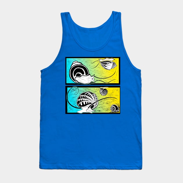 Pomacea bridgesii aquarium snail Tank Top by VicaVeresk